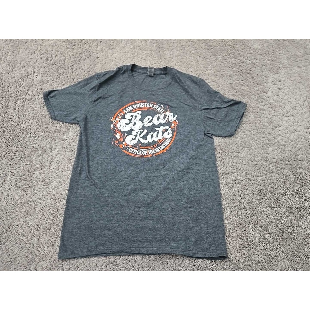 Sam Houston State Bearkats TShirt Mens M Short Sleeve NCAA Gildan Heathered Gray